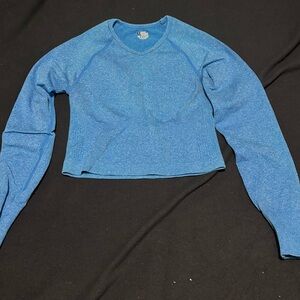 Blue Long Sleeve Women's Top